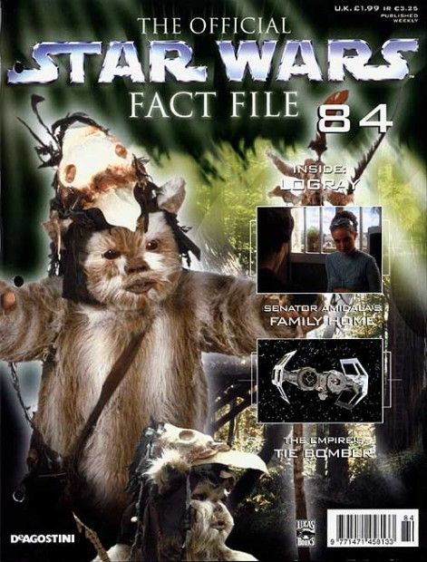 OFFICIAL STAR WARS FACT FILE | THE magazine side cover Issue 84  