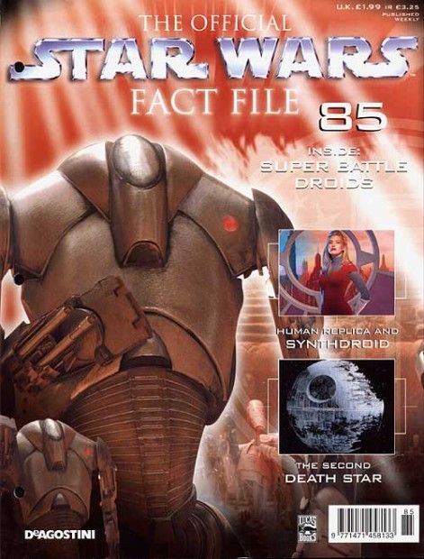 OFFICIAL STAR WARS FACT FILE | THE magazine side cover Issue 85  