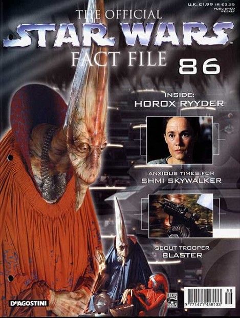 OFFICIAL STAR WARS FACT FILE | THE magazine side cover Issue 86  