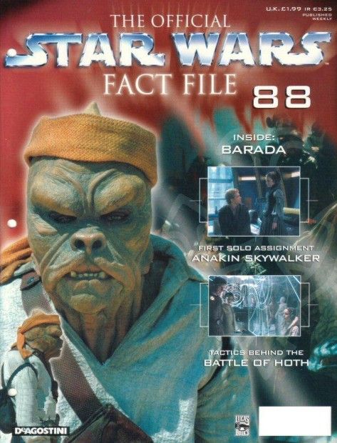 OFFICIAL STAR WARS FACT FILE | THE magazine side cover Issue 88  