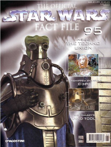 OFFICIAL STAR WARS FACT FILE | THE magazine side cover Issue 95  