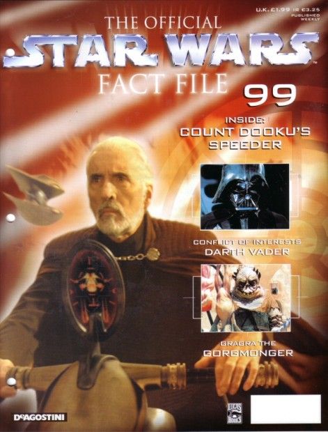 OFFICIAL STAR WARS FACT FILE | THE magazine side cover Issue 99  