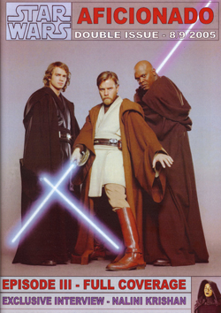 STAR WARS AFICIONADO magazine side cover Issue 8 /9 2005