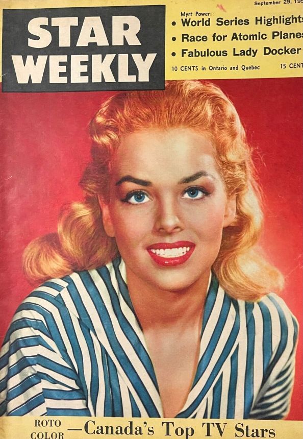 STAR WEEKLY magazine side cover 29 September 1956