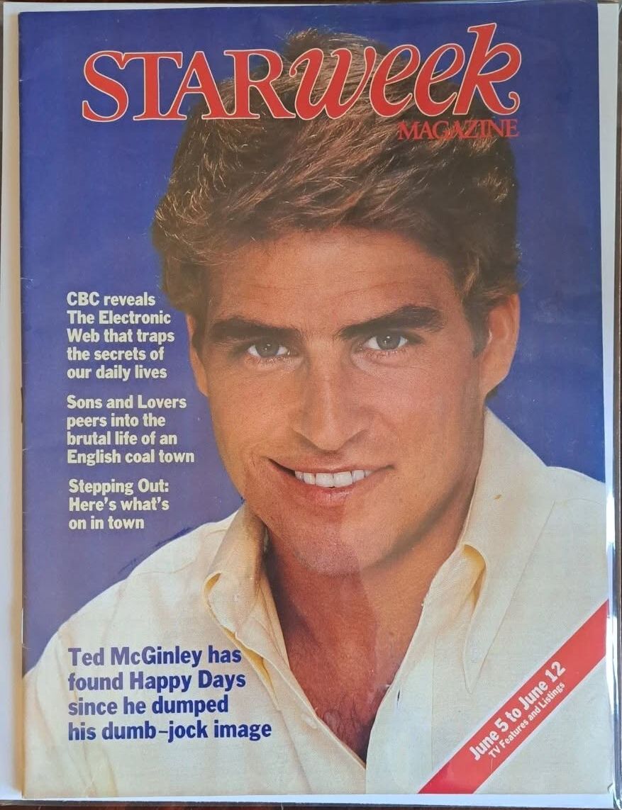 STAR WEEK CANADA magazine side cover 5 June 1982