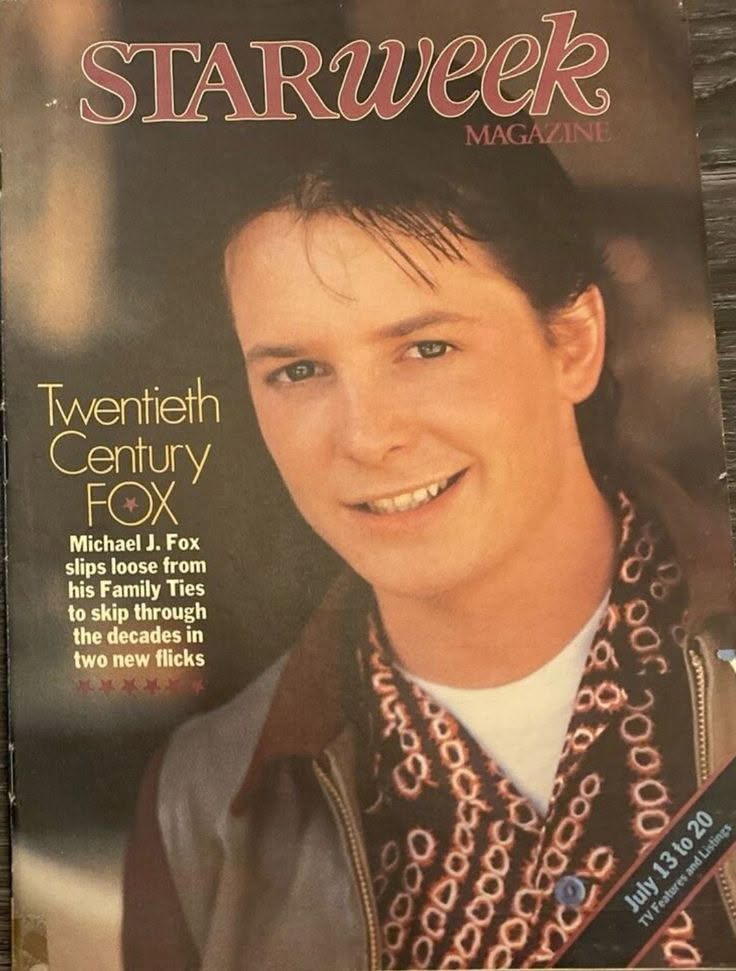 STAR WEEK CANADA magazine side cover 13 July 1985