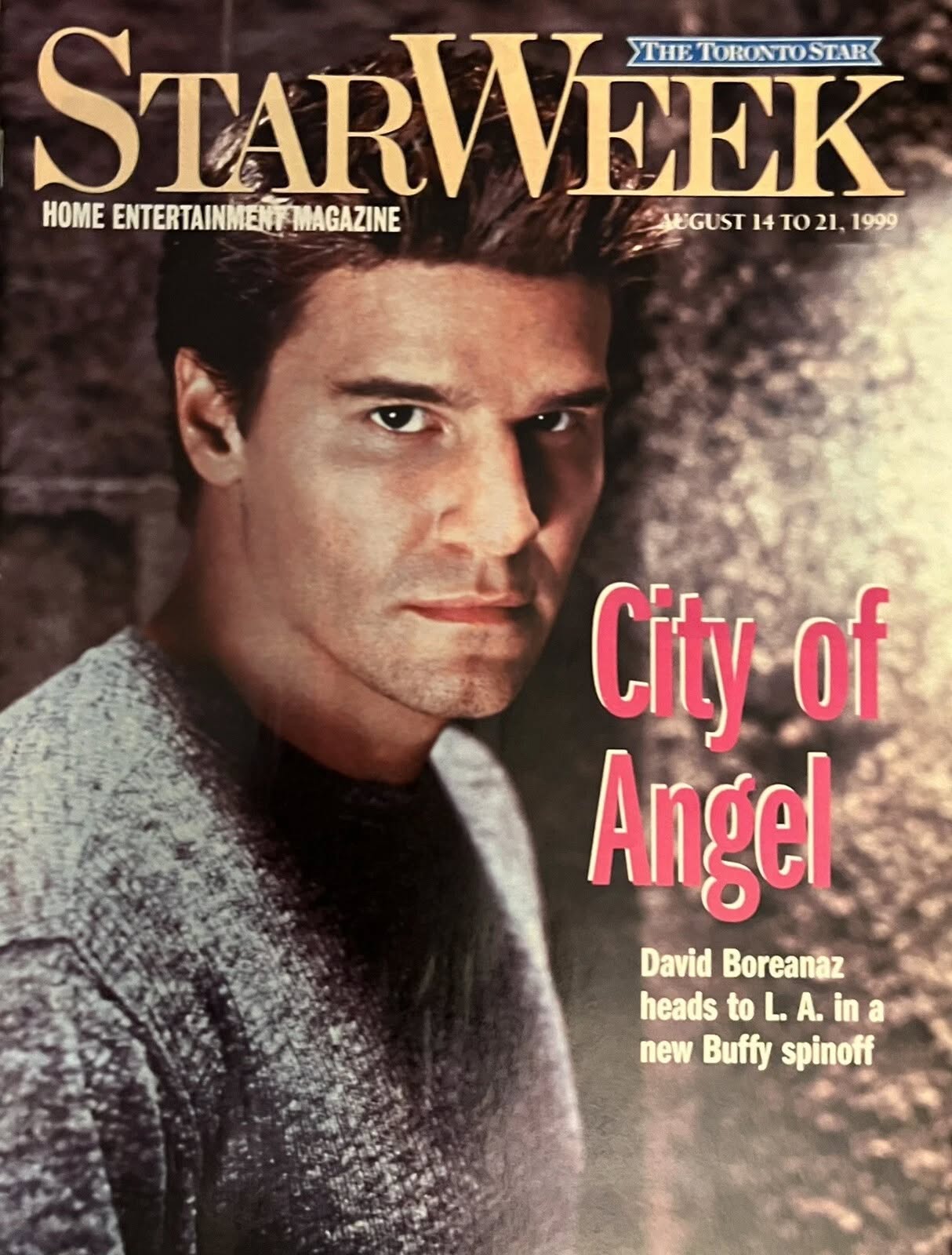 STAR WEEK CANADA magazine side cover 14 August 1999