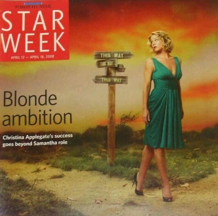 STAR WEEK CANADA magazine side cover 12 April 2008