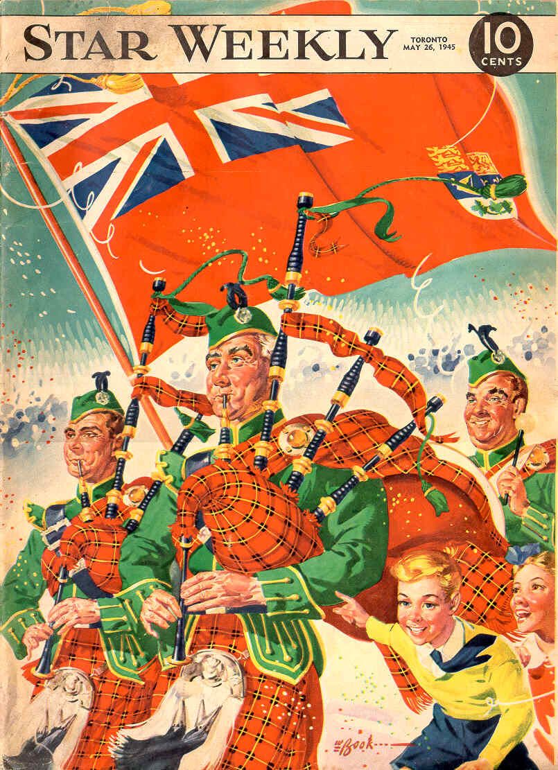 STAR WEEKLY magazine side cover 26 May 1945