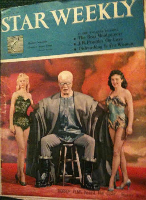 STAR WEEKLY magazine side cover 9 August 1958