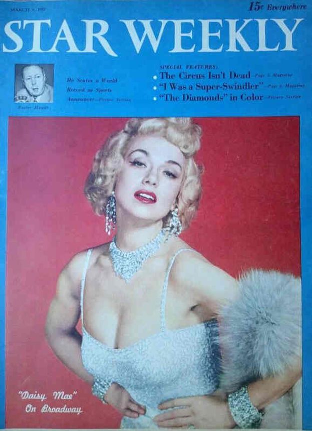 STAR WEEKLY magazine side cover 9 March 1957