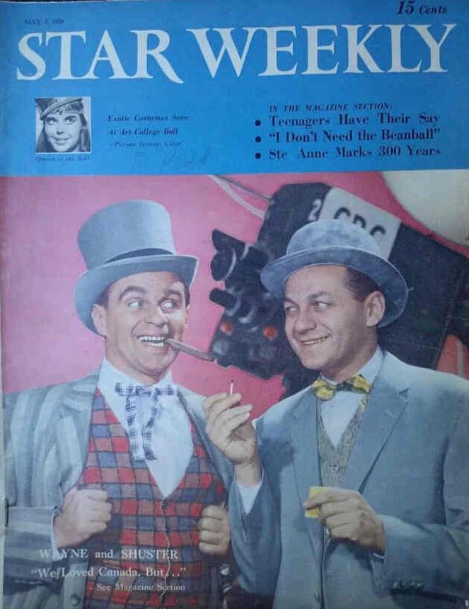 STAR WEEKLY magazine side cover 3 May 1958