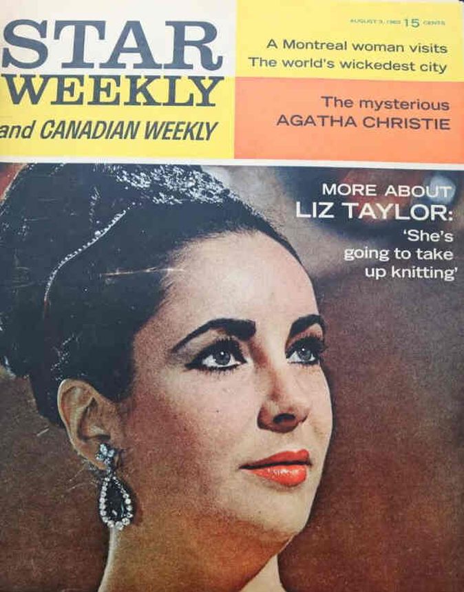 STAR WEEKLY magazine side cover 3 August 1963