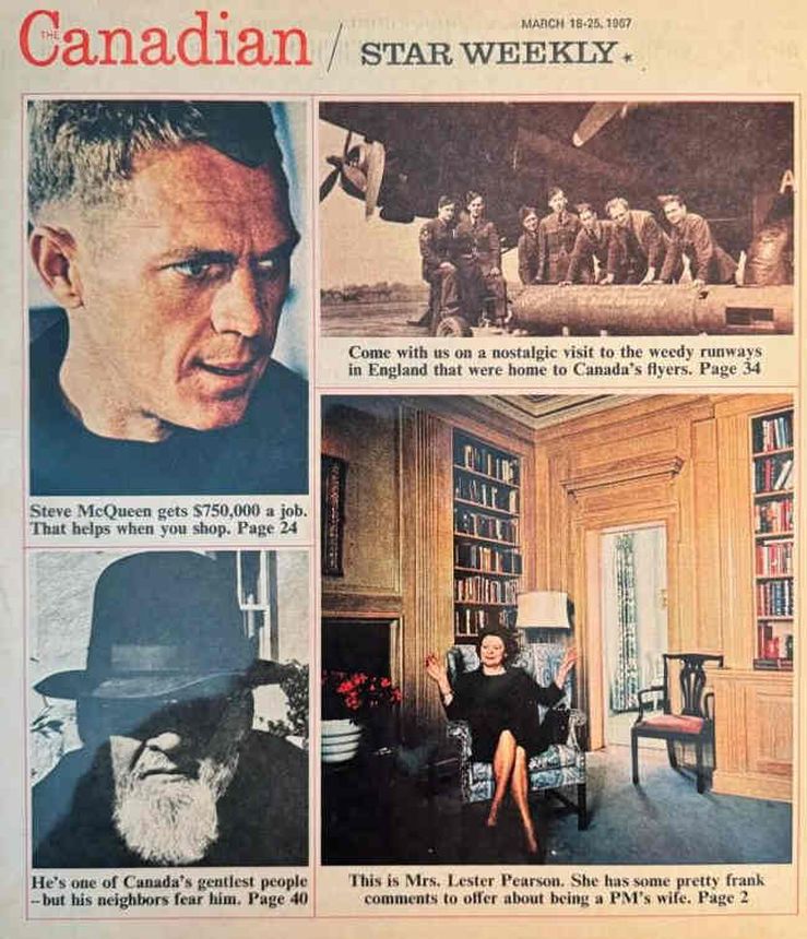 STAR WEEKLY magazine side cover 18 March 1967