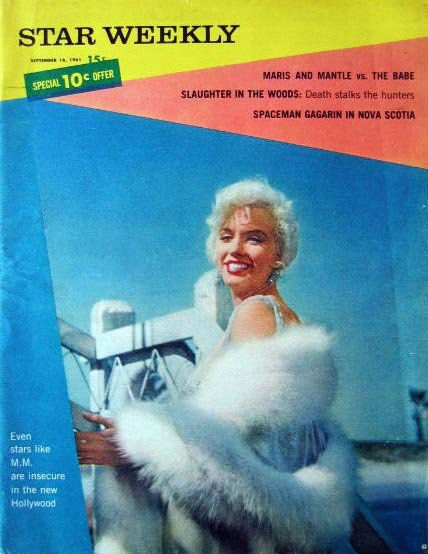 STAR WEEKLY magazine side cover September 1961