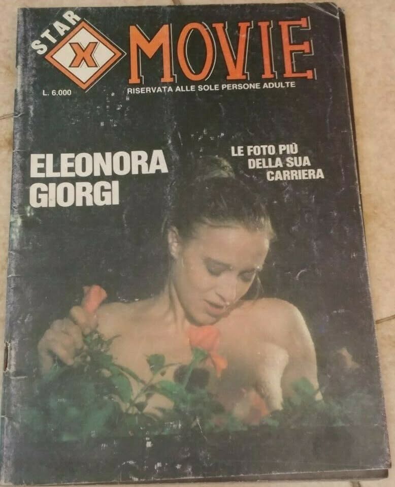 STAR X MOVIE magazine side cover   1983