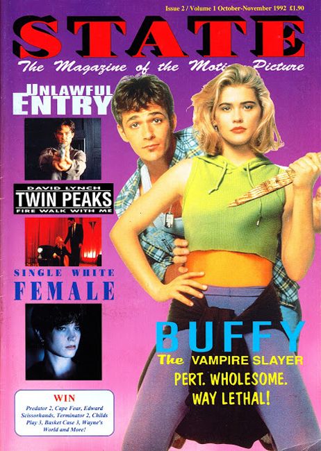 STATE magazine side cover Issue 2  October/November 1992