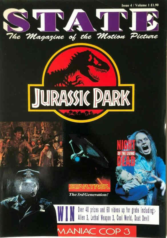 STATE magazine side cover Issue 4  February/March 1993