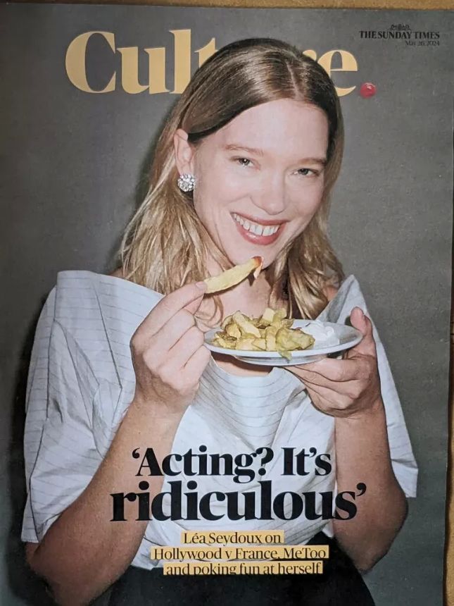 SUNDAY TIMES CULTURE magazine side cover 26 May 2024