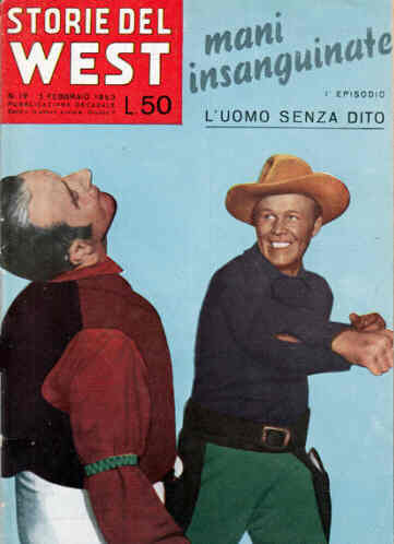 STORIE DEL WEST magazine side cover Issue 19 5 February 1953