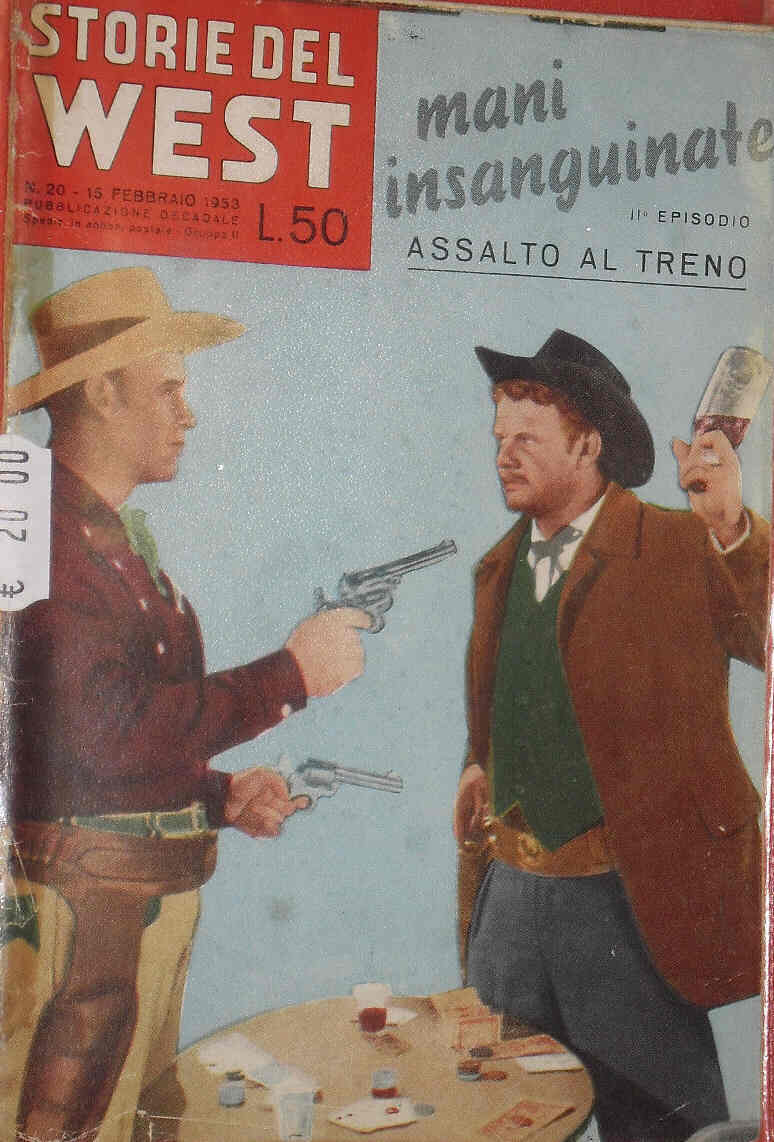 STORIE DEL WEST magazine side cover Issue 20 15 February 1953
