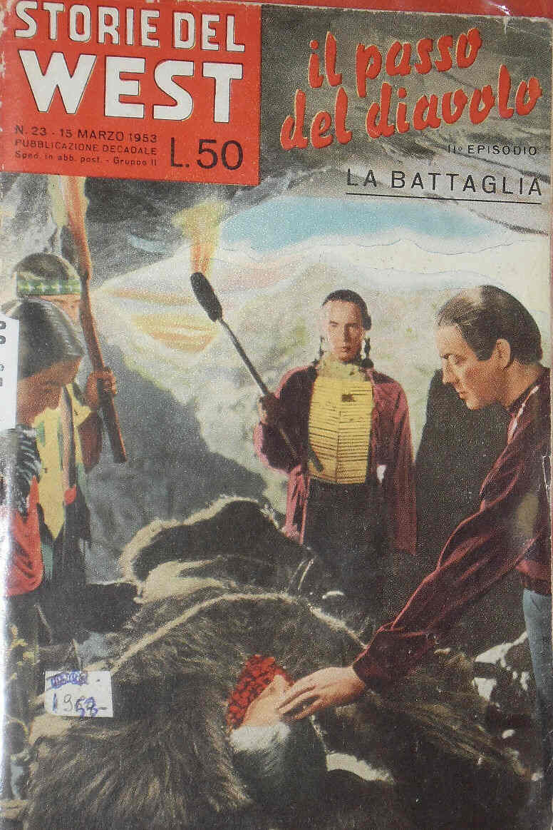 STORIE DEL WEST magazine side cover Issue 23 15 March 1953