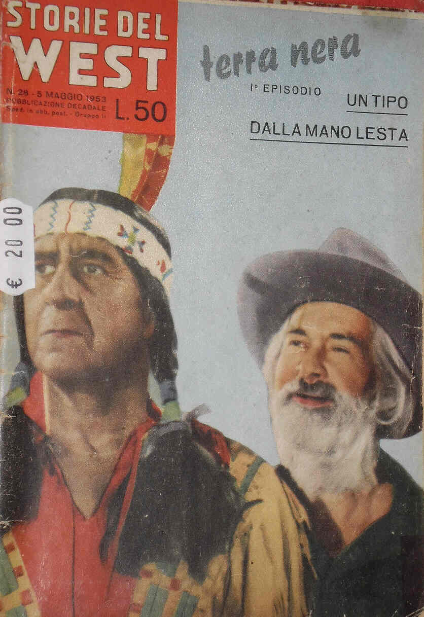 STORIE DEL WEST magazine side cover Issue 28 5 May 1953