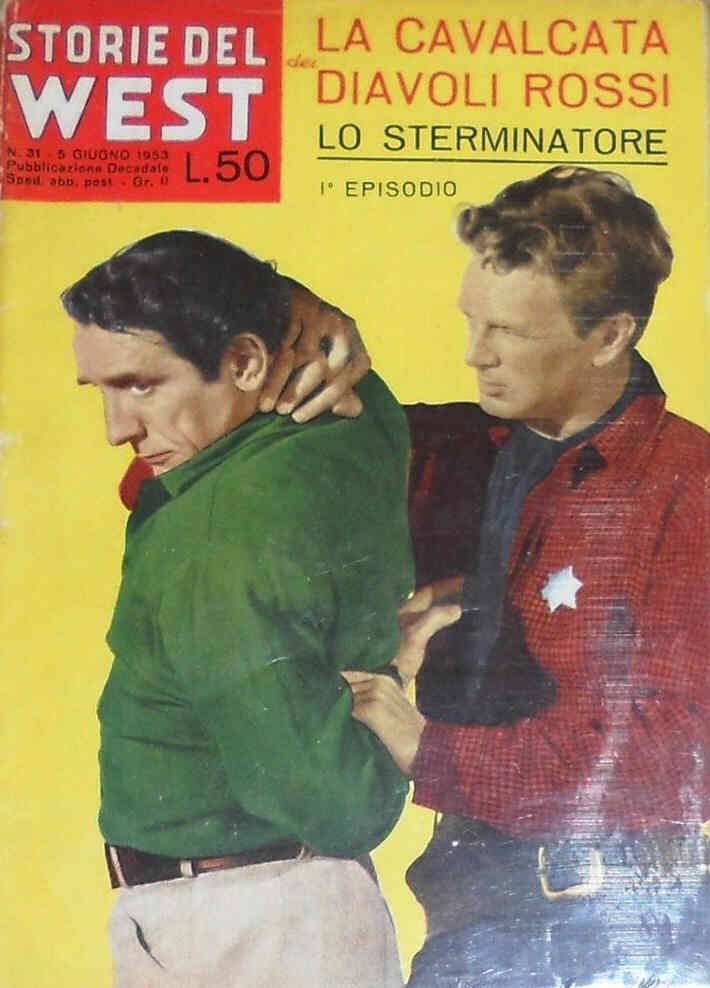STORIE DEL WEST magazine side cover Issue 31 5 June 1953