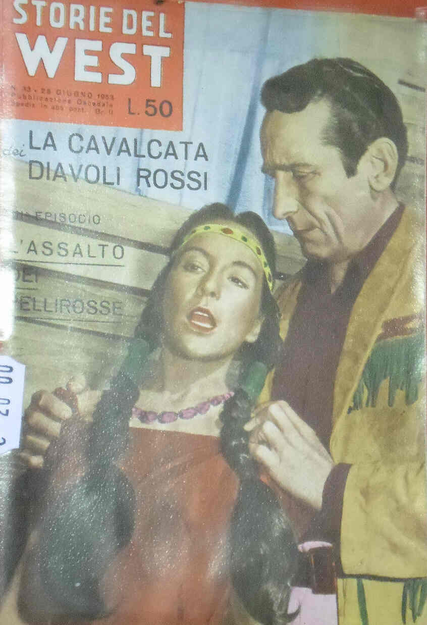 STORIE DEL WEST magazine side cover Issue 33 25 June 1953