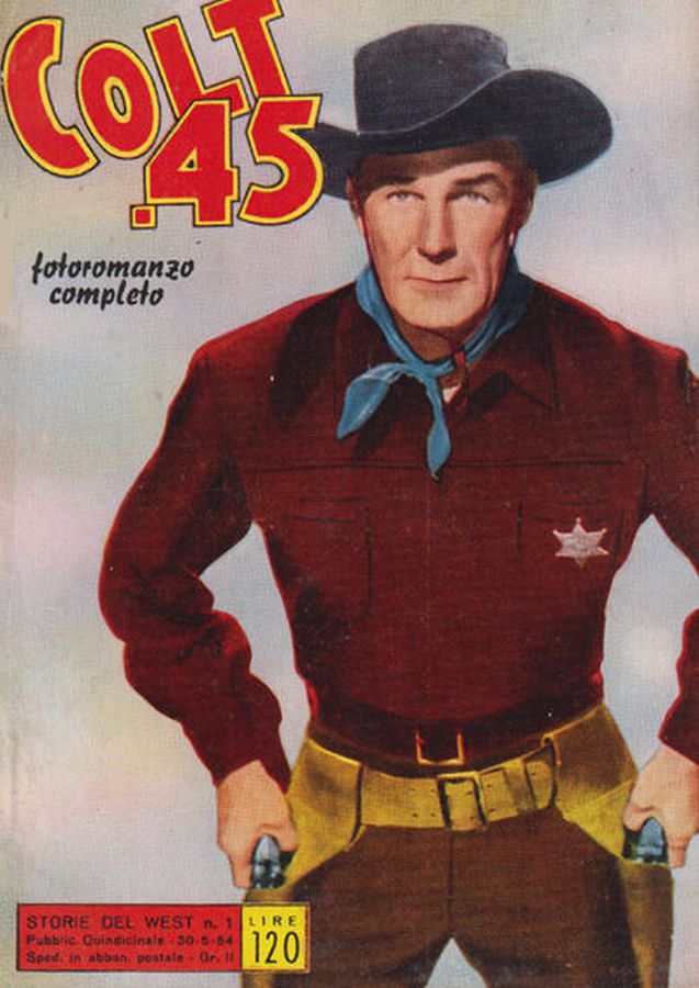 STORIE DEL WEST magazine side cover Issue 1 30 May 1954