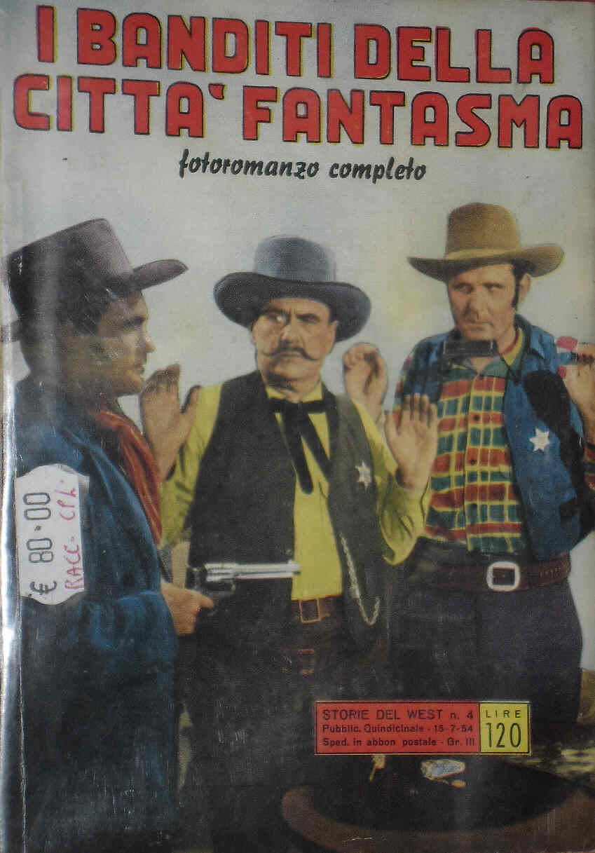 STORIE DEL WEST magazine side cover Issue 4 15 July 1954