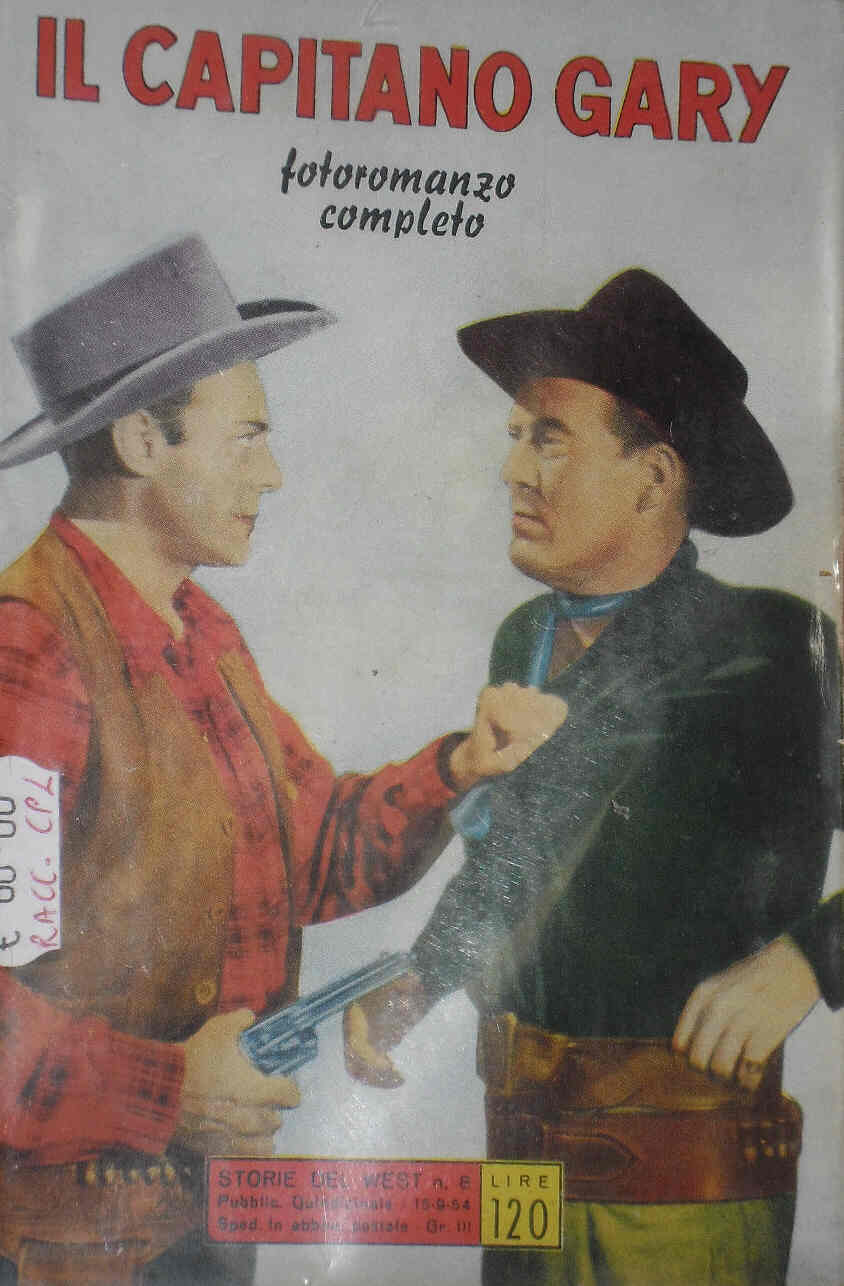 STORIE DEL WEST magazine side cover Issue 8 15 September 1954