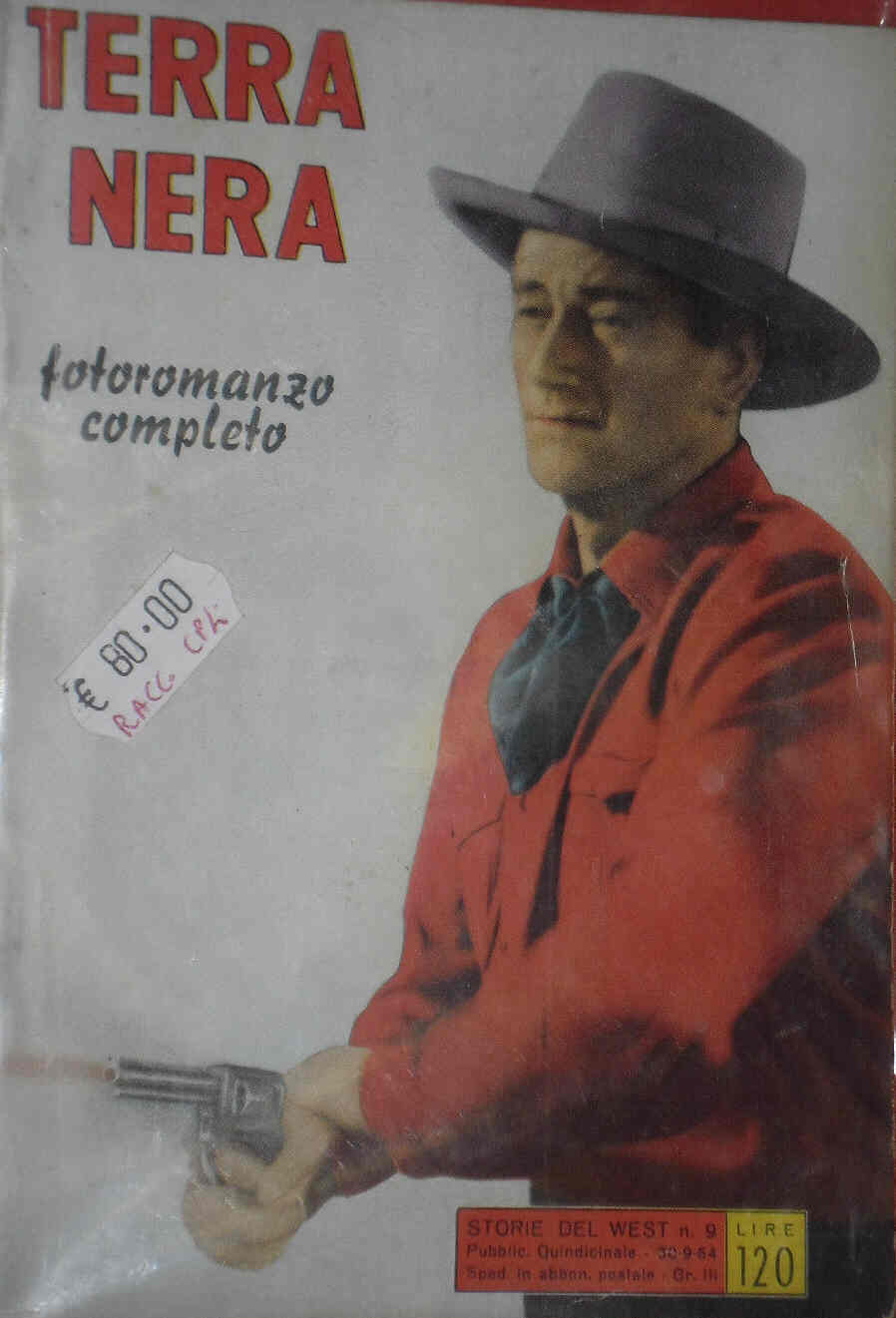 STORIE DEL WEST magazine side cover Issue 9 30 September 1954