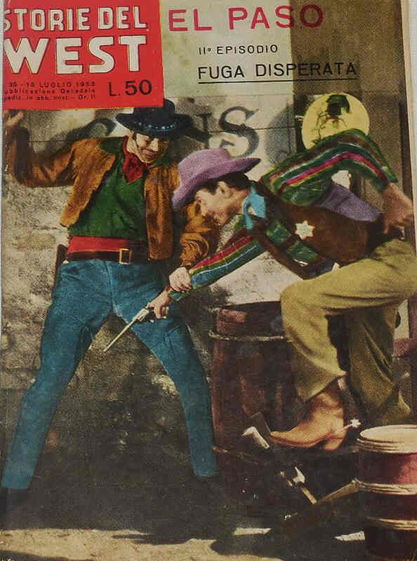 STORIE DEL WEST magazine side cover Issue 35 15 July 1953