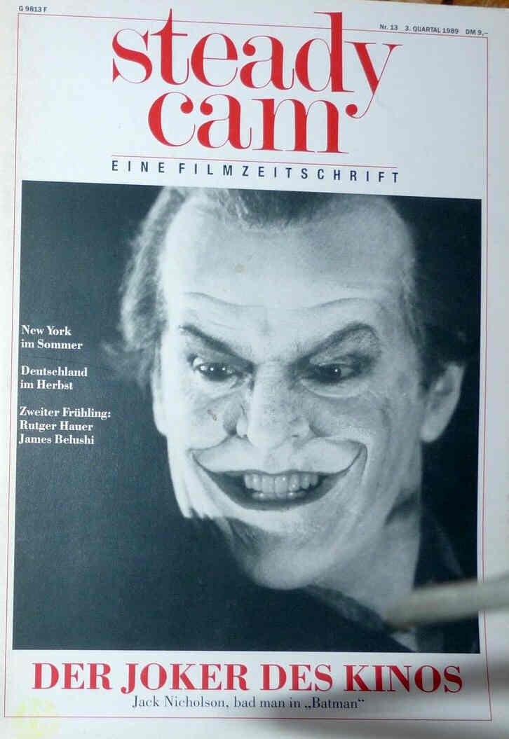 STEADYCAM magazine side cover Issue 13  1989