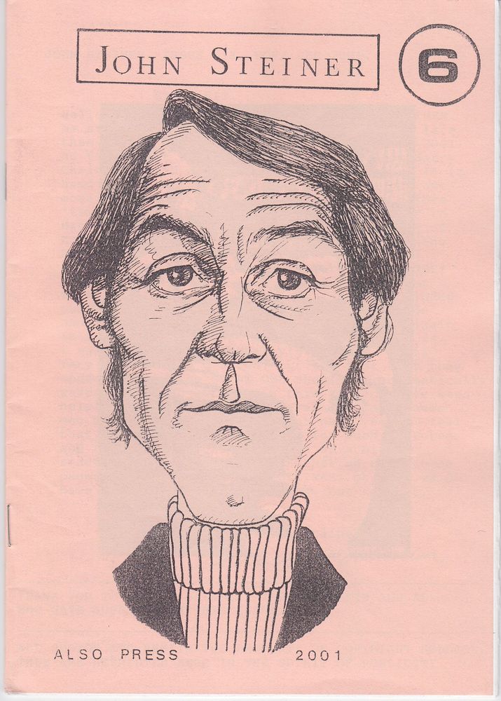 JOHN STEINER ZINE magazine side cover Issue 6 November/December 2001