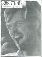 JOHN STEINER ZINE magazine side cover Issue 9 August/September 2003