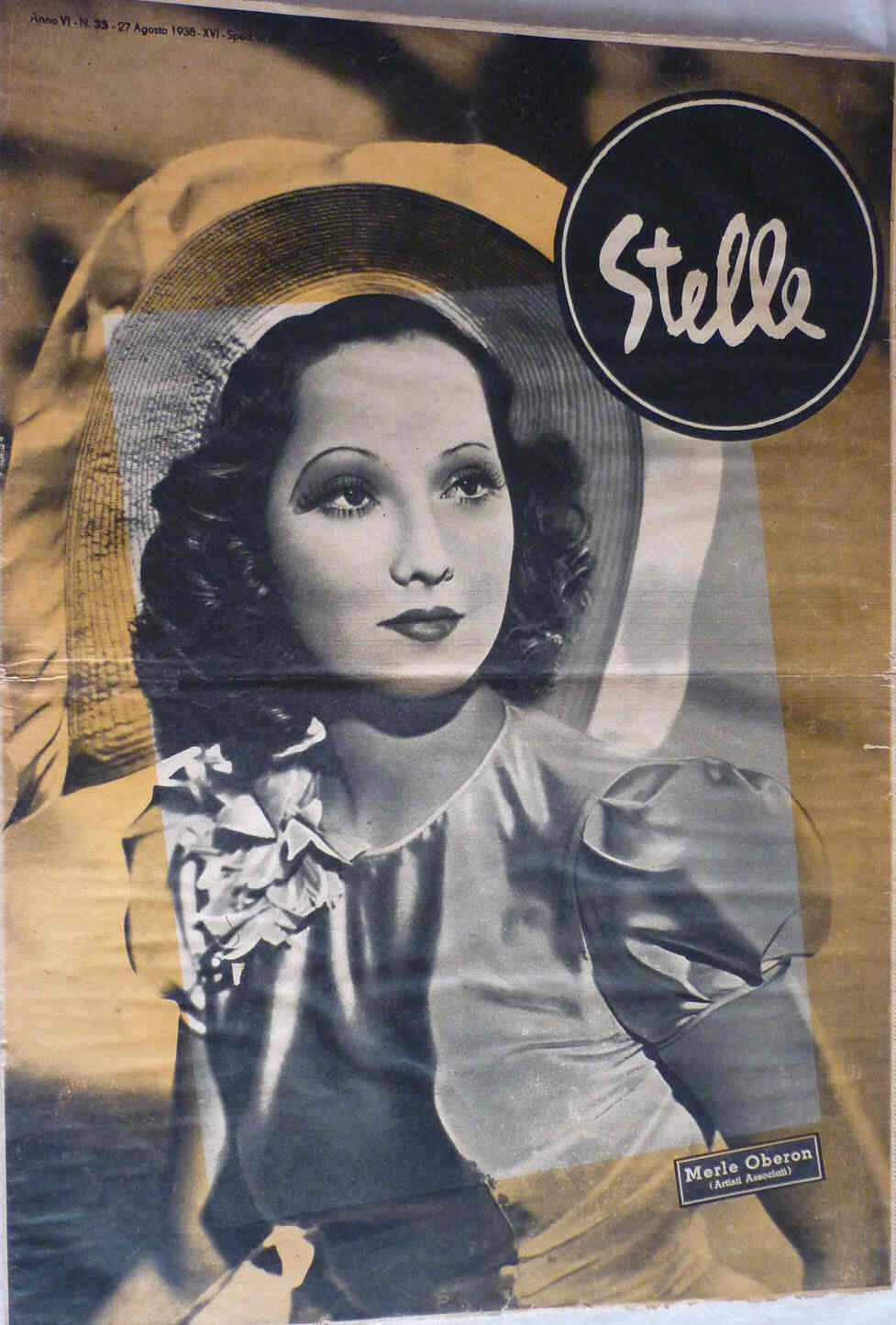 STELLE magazine side cover Issue 35 27 August 1938