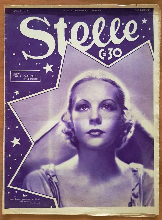 STELLE magazine side cover Issue 20 25 November 1933