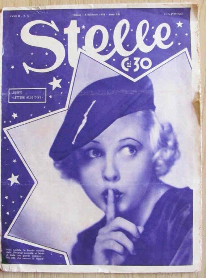 STELLE magazine side cover Issue 5 3 February 1934