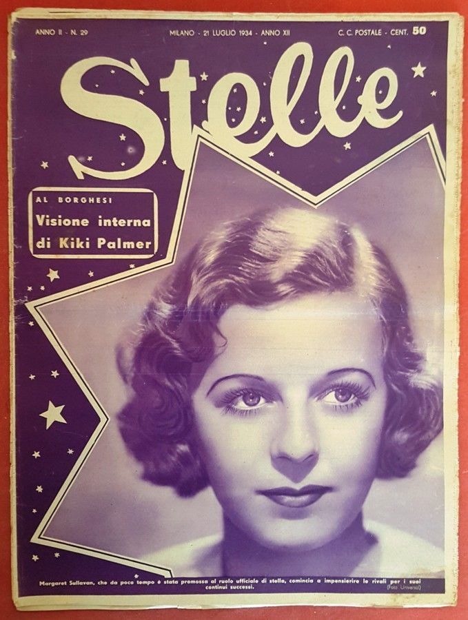 STELLE magazine side cover Issue 29 21 July 1934