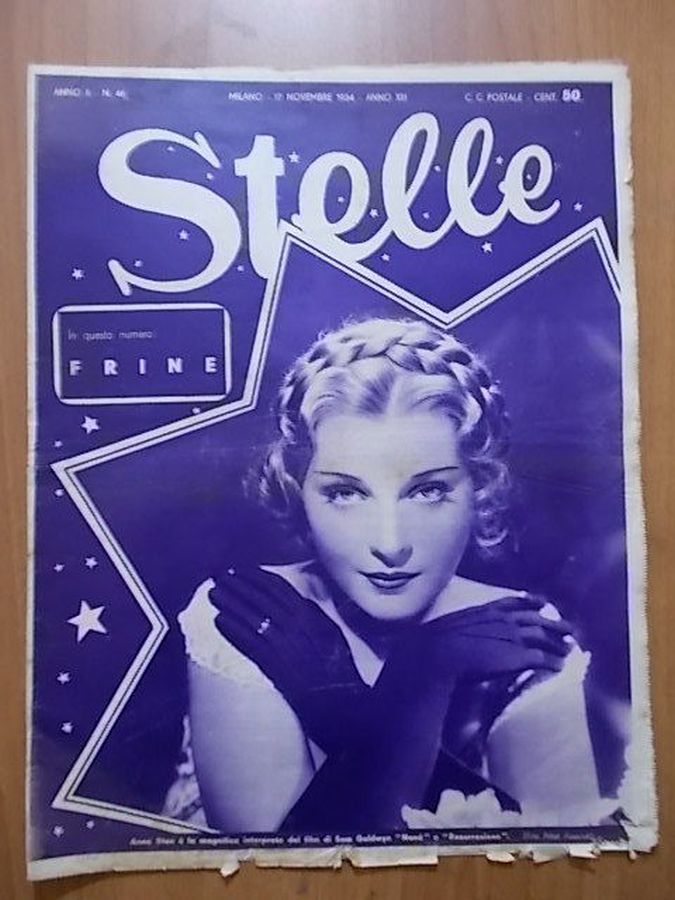 STELLE magazine side cover Issue 46  November 1934