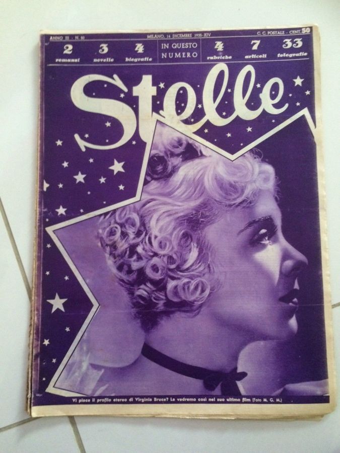STELLE magazine side cover Issue 50 14 December 1935