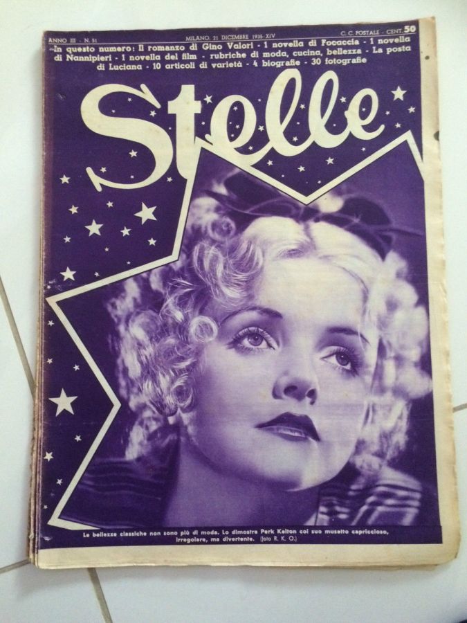 STELLE magazine side cover Issue 51 21 December 1935