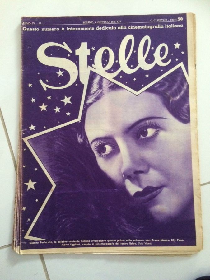 STELLE magazine side cover Issue 1 4 January 1936
