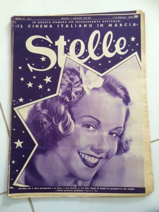 STELLE magazine side cover Issue 2 11 January 1936