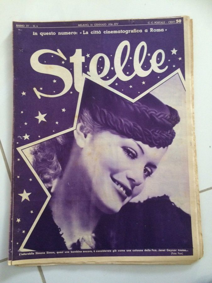 STELLE magazine side cover Issue 4 25 January 1936
