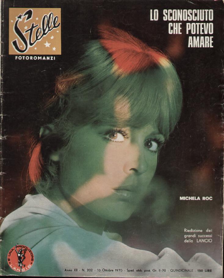 STELLE FOTOROMANZI magazine side cover Issue 202 10 October 1970