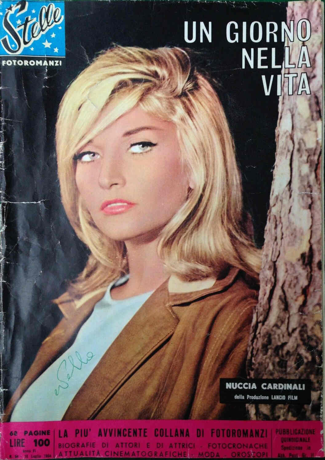 STELLE FOTOROMANZI magazine side cover Issue 64 30 July 1964