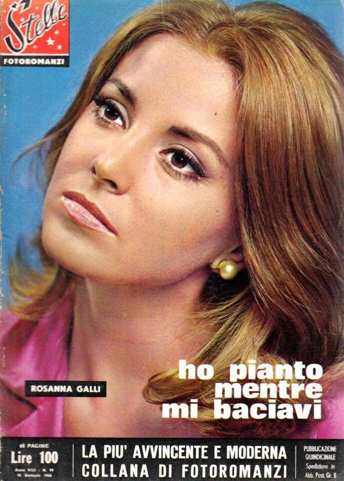 STELLE FOTOROMANZI magazine side cover Issue 99 10 January 1966